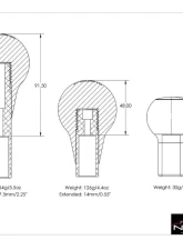 Numeric Racing Green G-Body Shift Knob and Extender Porsche 915 1978-1983                                     - NM300-915-GM - Image 7