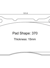 Paragon Brakes PBP370 Brake Pads/ R7 Honda | Toyota | Subaru | Scion | Ford 2004-2025                                     - PBP.0370.150.R7 - Image 2