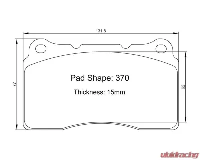 Paragon Brakes PBP370 Brake Pads/ R7 Honda | Toyota | Subaru | Scion | Ford 2004-2025 - PBP.0370.150.R7