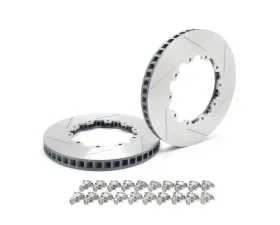 Paragon Brakes Pair Front Replacement Rotors w/ OEM Hats