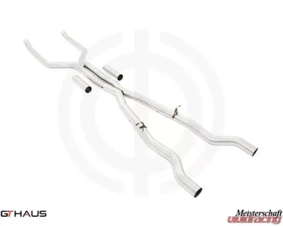 Meisterschaft SUS Full Catback LSR Mid Resonator Delete Pipe BMW 760 Model Only - BM3631001