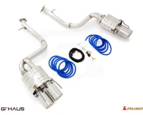 Meisterschaft Stainless Steel GTC VC Control Performance Exhaust w/ 4x102mm Round Split Tips Lexus IS 500 V8 2021+
