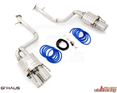 Meisterschaft Stainless Steel GTC VC Control Performance Exhaust w/ 4x102mm Round Split Tips Lexus IS 500 V8 2021+ - LE0721806