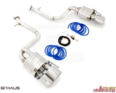 Meisterschaft Stainless Steel GTC VC Control Performance Exhaust w/ 4x120x80mm Oval Split Tips Lexus IS 500 V8 2021+ - LE0721817