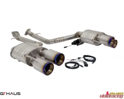 Meisterschaft Titanium GTC VC Control Performance Exhaust w/ 4x102mm Round Split Tips Lexus IS 500 V8 2021+ - LE0722806
