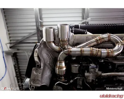 Meisterschaft Stainless Steel SGT Exhaust with OE Tips for Porsche 992 Carrera 2019-2024 - 12PO1611400