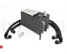 Leask-Spec Black Catch Can & Coolant Over Flow Combo Tank w/ Lines Nissan Skyline R33 / R34 GTR 1995-2002