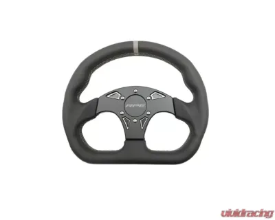 RPE-Reflex Viking Leather UTV D Type Steering Wheel Universal - RPE-AC-0125