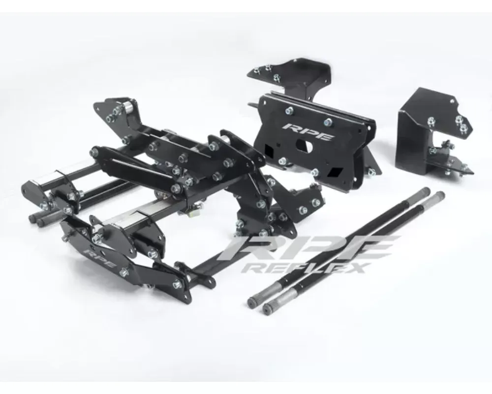 RPE-Reflex 64" to 72" All Black Raw Logo Suspension w/ Shafts Polaris RZR XP Turbo 2019 - RPE-SP-0064