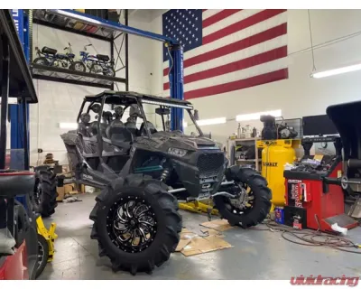 RPE-Reflex 64" to 72" All Black Raw Logo Suspension w/o Shafts Polaris RZR XP Turbo 2017 - RPE-SP-0057