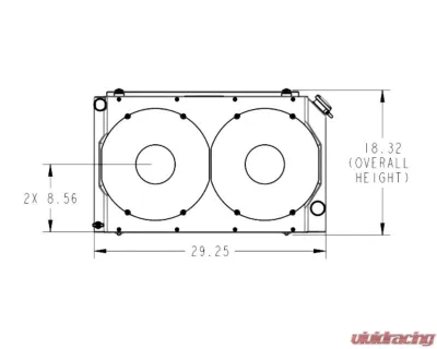 PWR 55mm Performance Radiator Module Dual 13" SPAL Fans Cradle Mount Core Support Chevrolet Nova SB | BB 1968-1977 - 15-00120