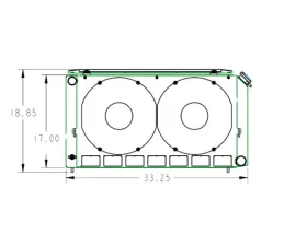 PWR 55mm Performance Radiator Module Dual 13