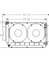 PWR 55mm Performance Radiator Module Dual 12" SPAL Fans Chevrolet Chevelle LS 1964-1967                                     - 15-11240 - Image 2