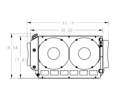 PWR 55mm Performance Radiator Module Dual 12