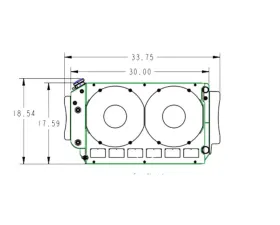 PWR 55mm Performance Radiator Module Dual 12