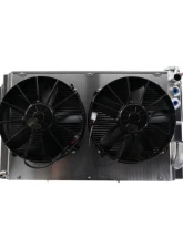 PWR 55mm Performance Radiator Module Dual 12" SPAL Fans Chevrolet Corvette LS 1963-1967                                     - 15-11300 - Image 2