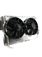 PWR 55mm Performance Radiator Module Dual 12" SPAL Fans Chevrolet Corvette LS 1963-1967                                     - 15-11300 - Image 2