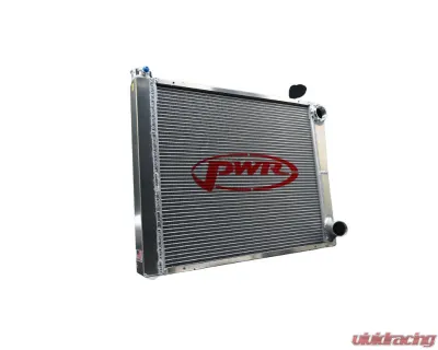 PWR Dirt Modified Radiator Double Pass Open 55mm 24" x 19" 1-3/4" Low Outlet - 915-24190
