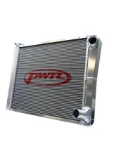 PWR Dirt Modified Radiator Double Pass Open 55mm 24" x 19" 1-3/4" Low Outlet                                     - 915-24190 - Image 3