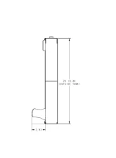 PWR Dirt Modified Radiator Double Pass Closed 55mm 24" x 19" 1-3/4" Low Outlet                                     - 915-24191 - Image 2