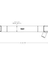 PWR Dirt Modified Radiator Double Pass Closed 55mm 24" x 19" 1-3/4" Low Outlet                                     - 915-24191 - Image 3