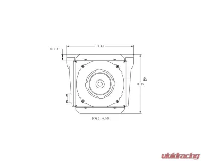 PWR 32mm Universal Power Steering Cooler no PRV System w/ 7.5" SPAL Fan -12 AN Port Inlet & Outlet - CR-UC-KQC006D