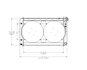PWR 55mm Performance Radiator Module w/ Dual 14