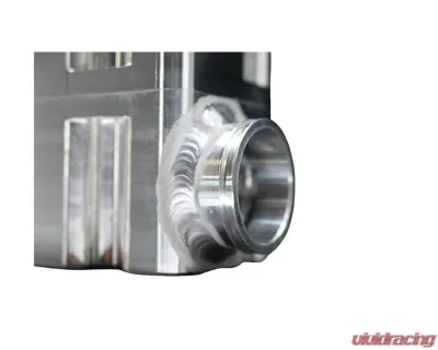 PWR 65mm Universal Water To Oil Heat Exchanger 12x4.5x 6 Billet -28 Wiggins Water/-12 AN Port Oil Inlet & Outlet - CR-UC-RQH003C