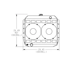 PWR 55mm Performance Radiator Module w/ Dual 12