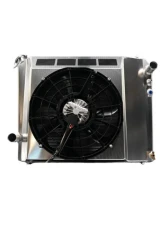 PWR 32mm Performance Radiator Module w/ 14" SPAL 500W Brushless Fans Ford Bronco 5.0 Coyote 1966-1977                                     - CR-UC-SPR051C-00 - Image 5