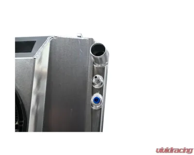 PWR 32mm Performance Radiator Module w/ 14" SPAL 500W Brushless Fans Ford Bronco 5.0 Coyote 1966-1977 - CR-UC-SPR051C-00
