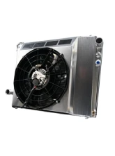 PWR 32mm Performance Radiator Module w/ 14" SPAL 500W Brushless Fans Ford Bronco 5.0 Coyote 1966-1977                                     - CR-UC-SPR051C-00 - Image 5