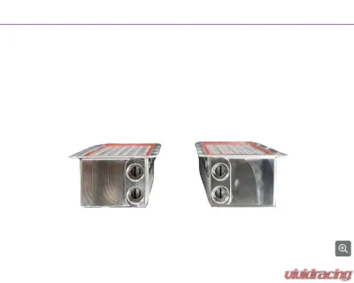 PWR 74mm Supercharger Intercooler Brick Kit Left & Right Magnuson TVS2650R Gen 2 - CR-UC-TPK001B