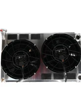 PWR 55mm Performance Radiator Module w/ Dual 12" SPAL Brushless Fans Toyota Supra A80 1993-2002                                     - CR-UC-TPR002D - Image 4