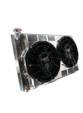 PWR 55mm Performance Radiator Module w/ Dual 12" SPAL Brushless Fans Toyota Supra A80 1993-2002                                     - CR-UC-TPR002D - Image 2