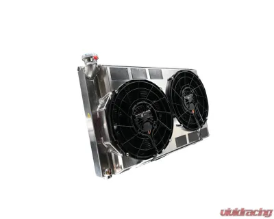 PWR 55mm Performance Radiator Module w/ Dual 12" SPAL Brushless Fans Toyota Supra A80 1993-2002 - CR-UC-TPR002D