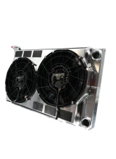 PWR 55mm Performance Radiator Module w/ Dual 12" SPAL Brushless Fans Toyota Supra A80 1993-2002                                     - CR-UC-TPR002D - Image 3