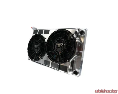 PWR 55mm Performance Radiator Module w/ Dual 12" SPAL Brushless Fans Toyota Supra A80 1993-2002 - CR-UC-TPR002D