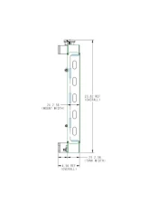 PWR 55mm Performance Radiator Use w/ SPAL Fans Ford Thunderbird 1955-1957                                     - CR-UC-TPR003B - Image 2