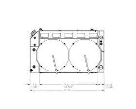 PWR 55mm Performance Radiator Module w/ Dual 12? SPAL Brushless Fans Chevrolet Nova LS 1968-1977