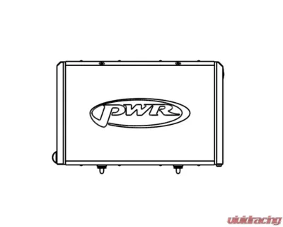 PWR 55mm Performance Radiator Module w/ Dual SPAL 12" Brushless Fans Dodge Viper 1996-2002 - CR-UC-WPR025B