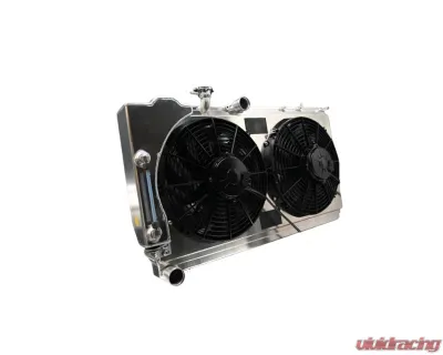 PWR 42mm Performance Radiator Module w/ Dual 12" SPAL Fans OEM Mounting Subaru WRX | STI 2002-2007 - CR-UC-YPR008B