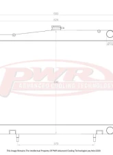 PWR 42mm Radiator Nissan Skyline R33 | R34 GTT 1995-2002                                     - CR-UC-YPR015B-00 - Image 5
