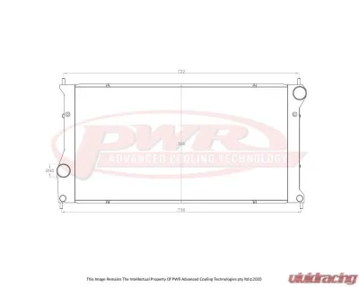 PWR 26mm Closemesh Radiator OEM Mounting OEM Fans Subaru BRZ | Toyota GT86 2012-2020 - CR-UC-YPR020B-00