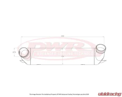 PWR 116mm Performance Intercooler OEM Fitment BMW 1M E82 2011-2012 - PWI51088