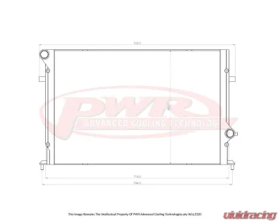 PWR 42mm Performance Elite Series Radiator Audi TT RS | RS3 2011-2013 - PWR55911