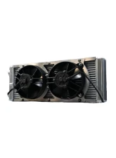 PWR 42mm Universal Oil Cooler w/ Dual 5.2" SPAL Fans                                     - CR-UC-YQC004C-00 - Image 4