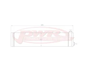 PWR 55mm Performance Extruded Tube Engine Oil Cooler Mazda RX7 1985-1992