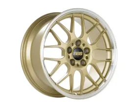 BBS RGR Wheel 17x7.5 5x100 35mm Gold | Diamond Cut Rim