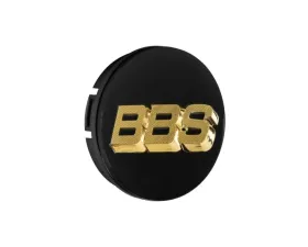BBS 56mm Black | Gold Center Cap